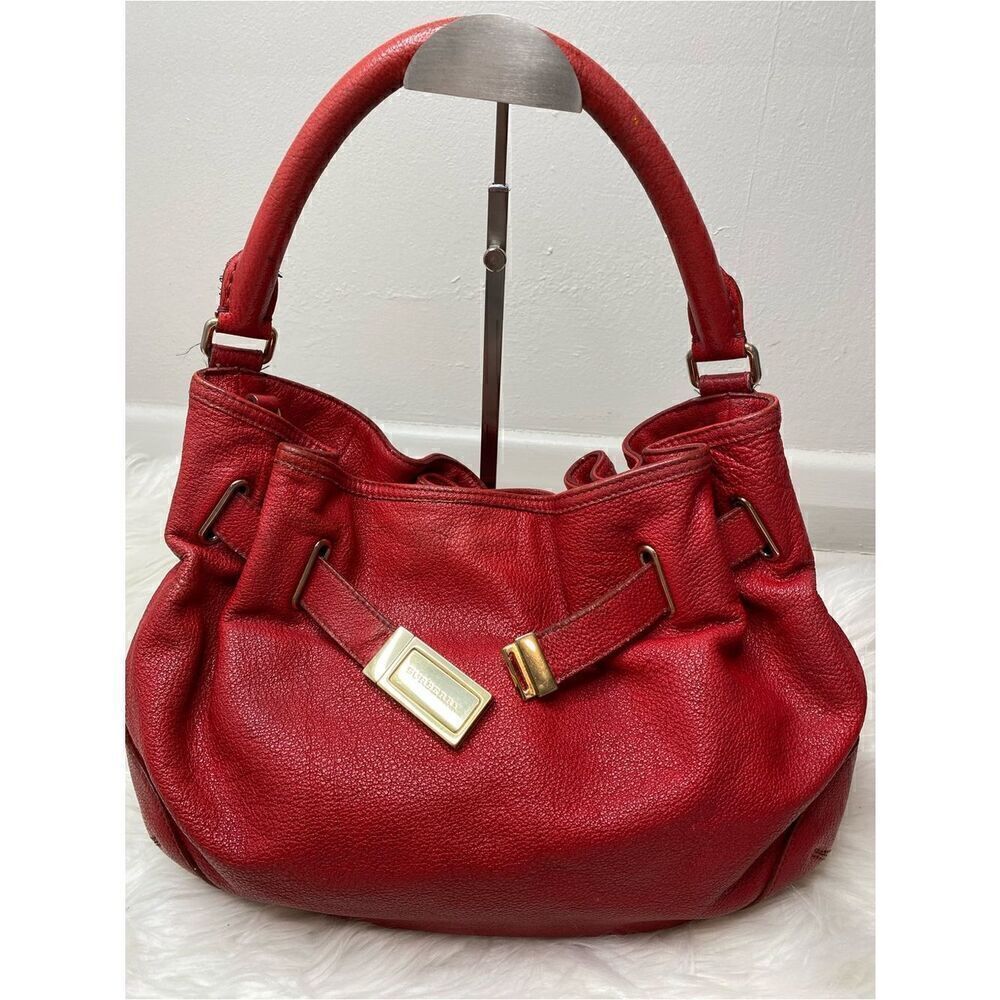 🛍️ Burberry Authentic Willenmore Leather Hobo/ Crossbody Bag